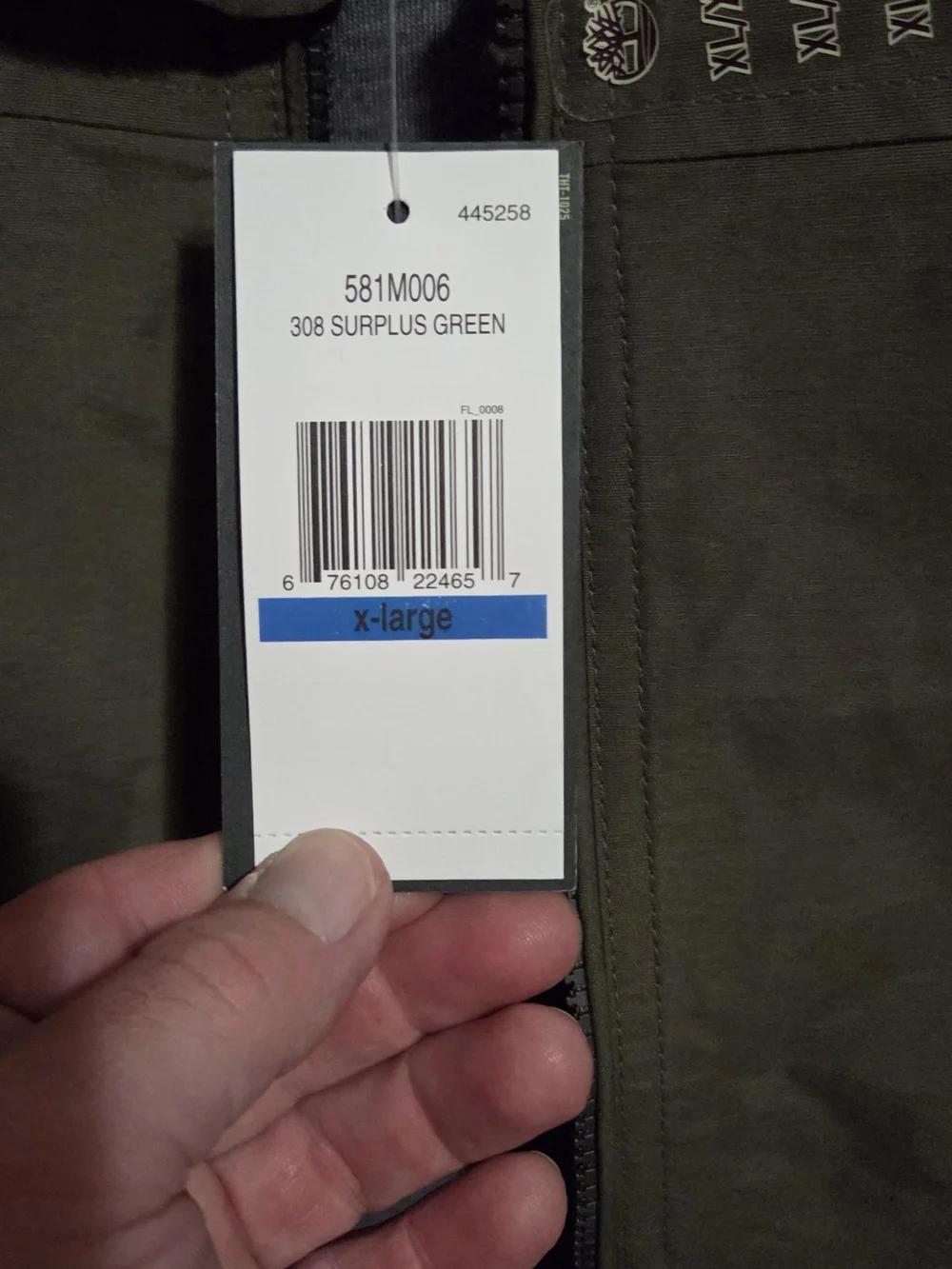 Timberland Surplus Green Hooded Jacket with Zip